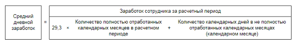 Как рассчитать компенсацию за неиспользованный отпуск при увольнении Средний дневной заработок