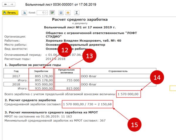 Сумма среднемесячного дохода